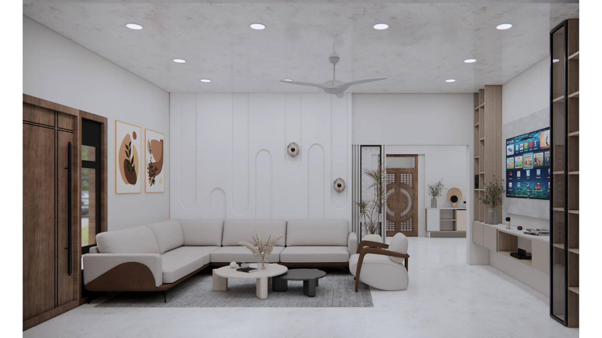 Gouda Residence living room interior